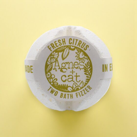 Agnes + Cat Badebombe – Fresh Citrus (Display) - Billede 2