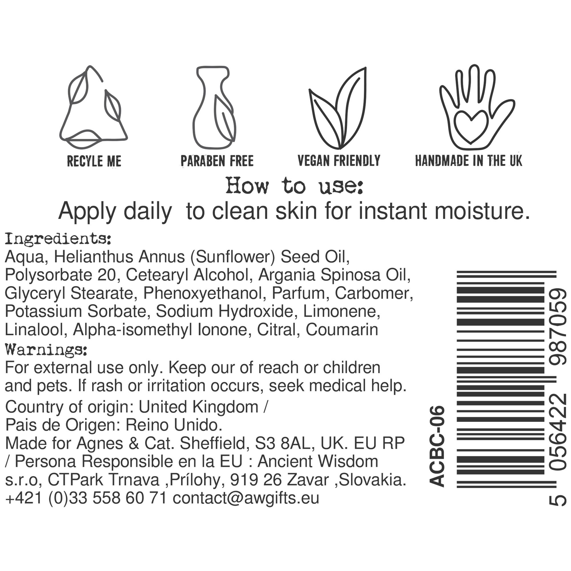Agnes + Cat Hånd- Og Bodycreme – Provence