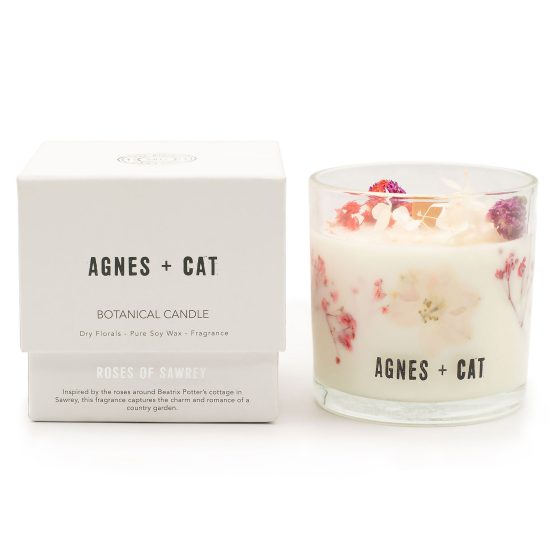 Agnes + Cat Botanisk Soja Duftlys – Roses Of Sawrey