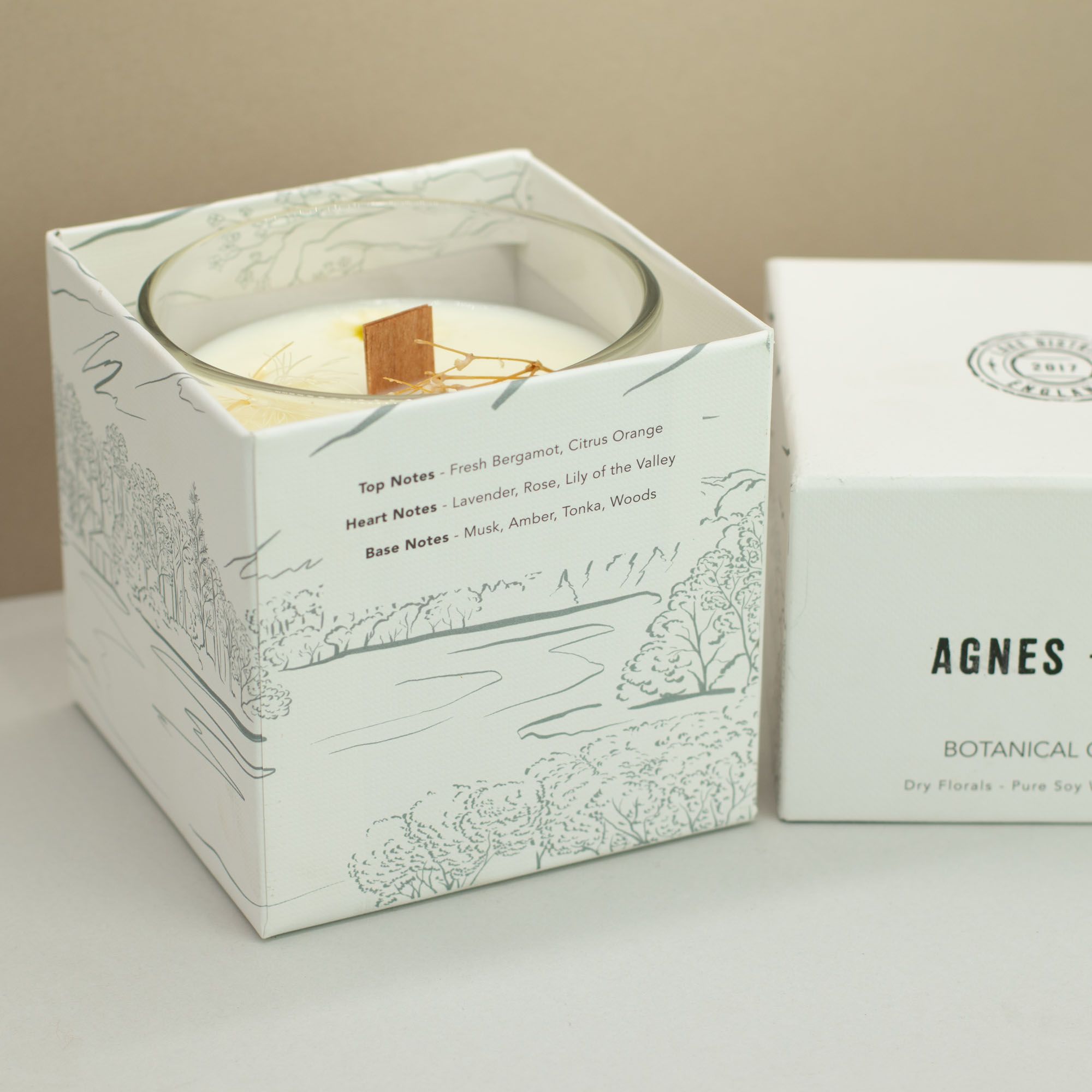 Agnes + Cat Botanisk Soja Duftlys – Windermere