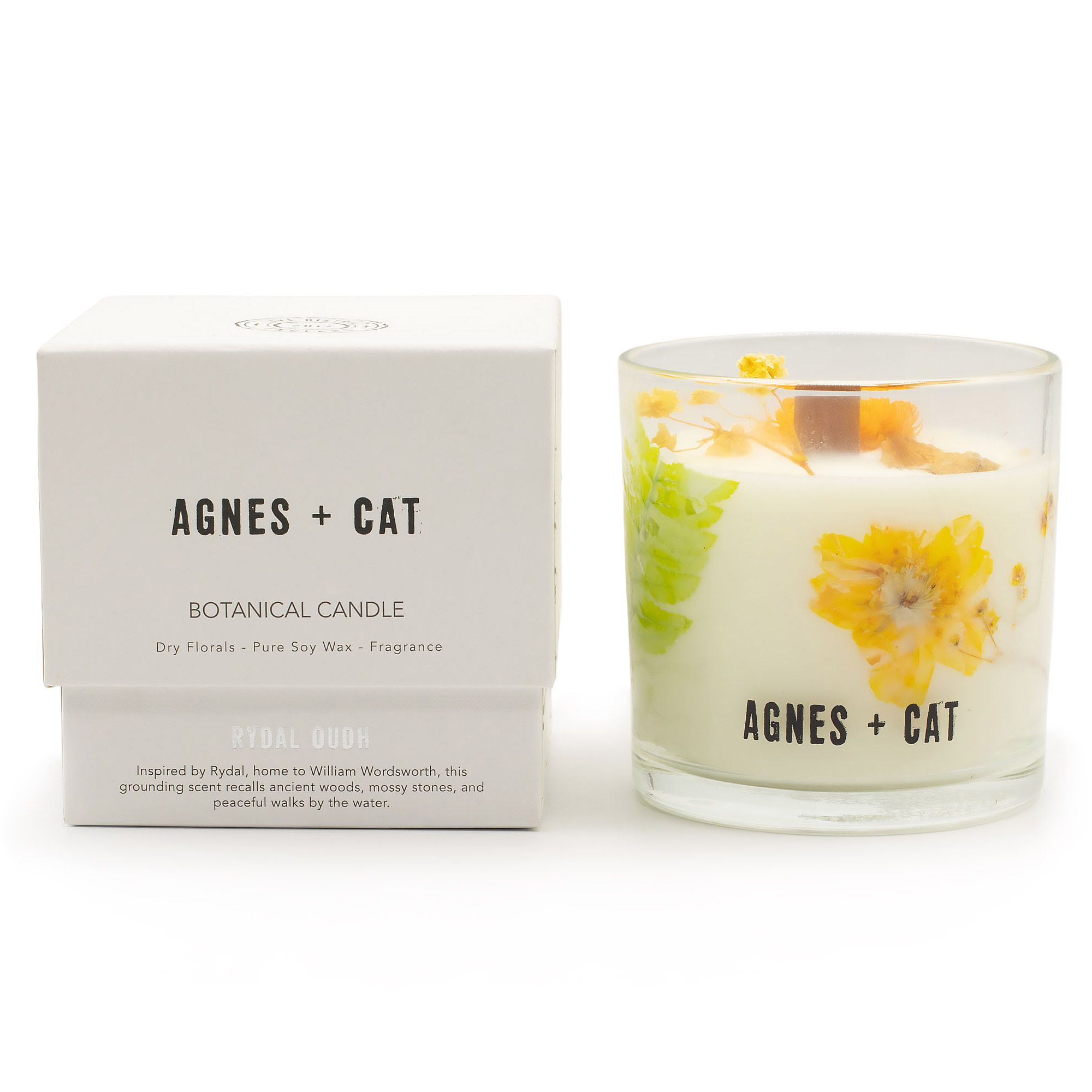 Agnes + Cat Botanisk Soja Duftlys – Rydal Oudh