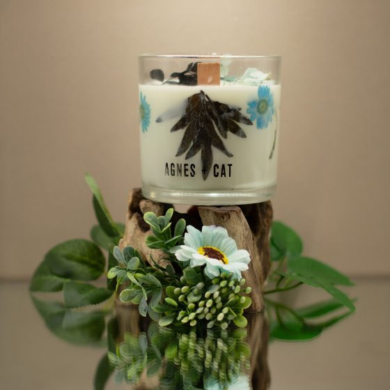 Agnes + Cat Botanisk Soja Duftlys – Seasalt + Moss - Billede 4