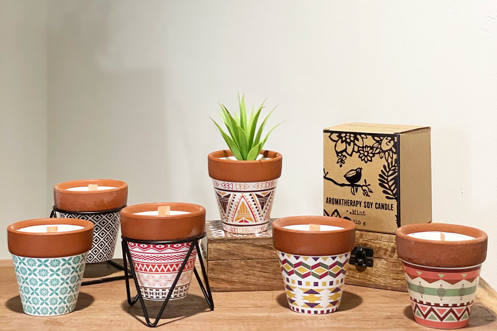 Agnes + Cat Soja Duftlys – Mynte