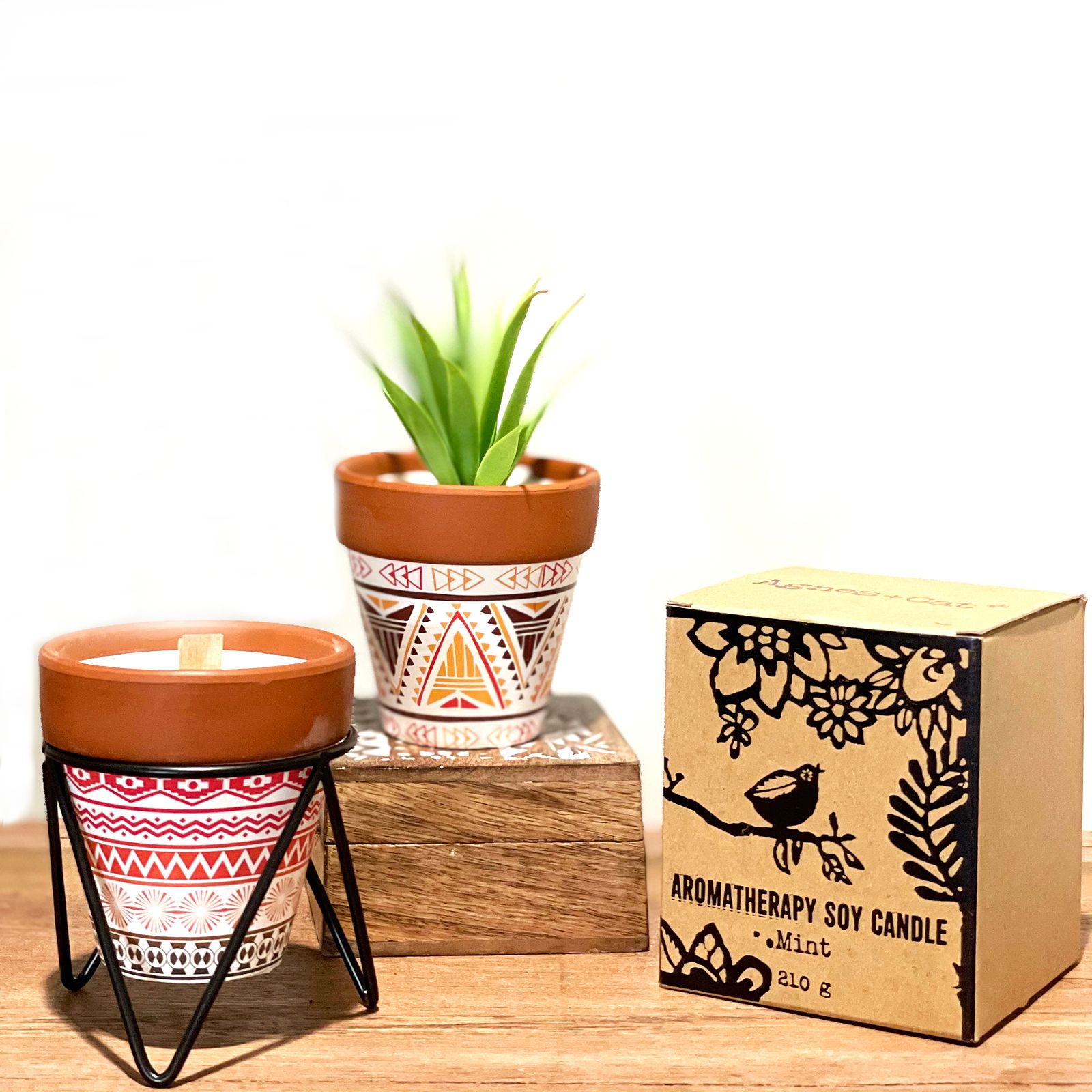 Agnes + Cat Soja Duftlys – Geranium