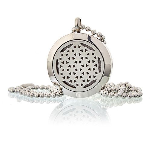Aromaterapi Halskæde – Flower Of Life 25 mm - Billede 2
