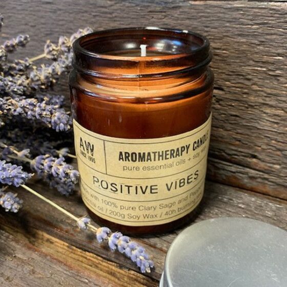Aromaterapi Soja Duftlys 200 g – Positive Vibes - Billede 2