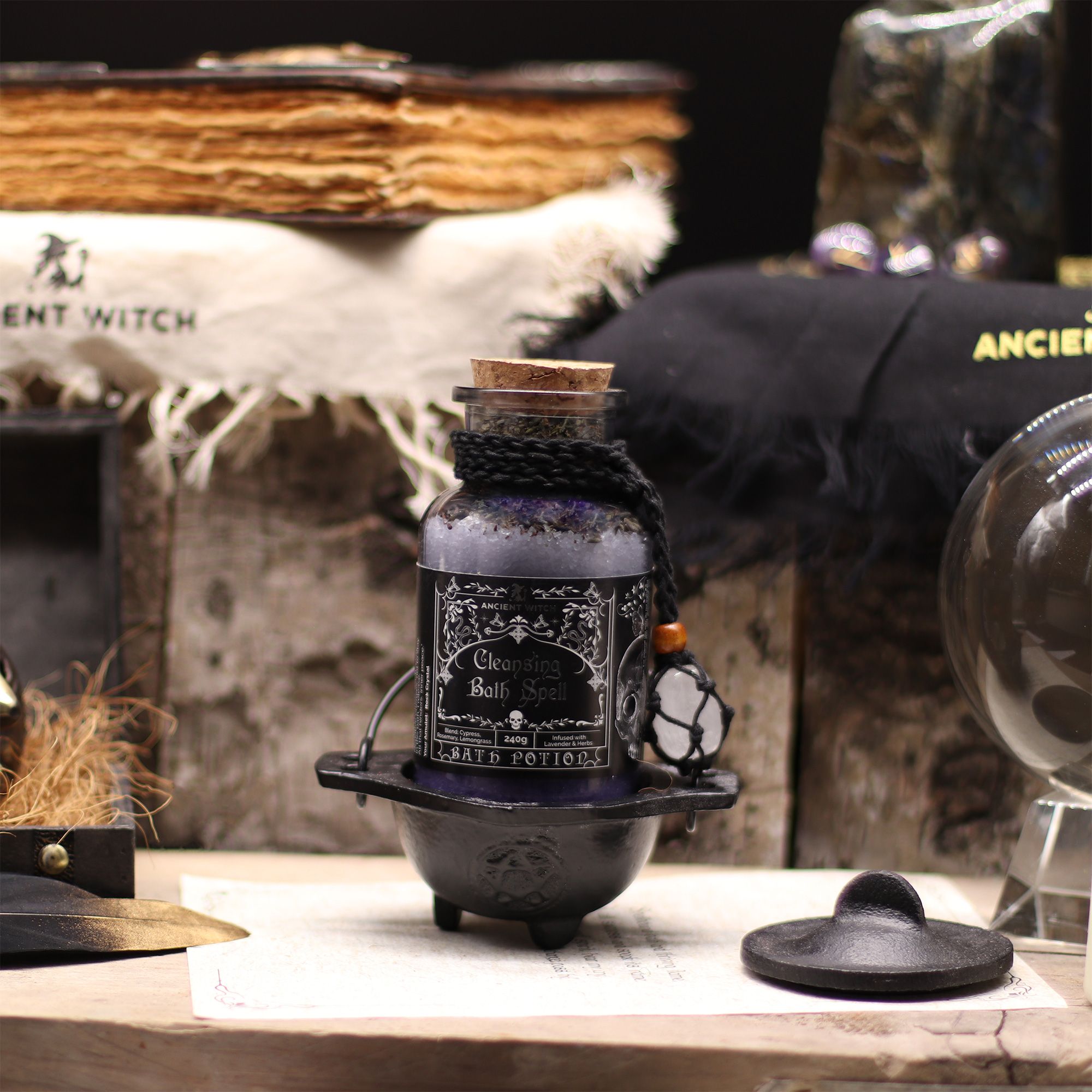 Ancient Witch Badepotion Med Rock Crystal-Amulet – Cleansing