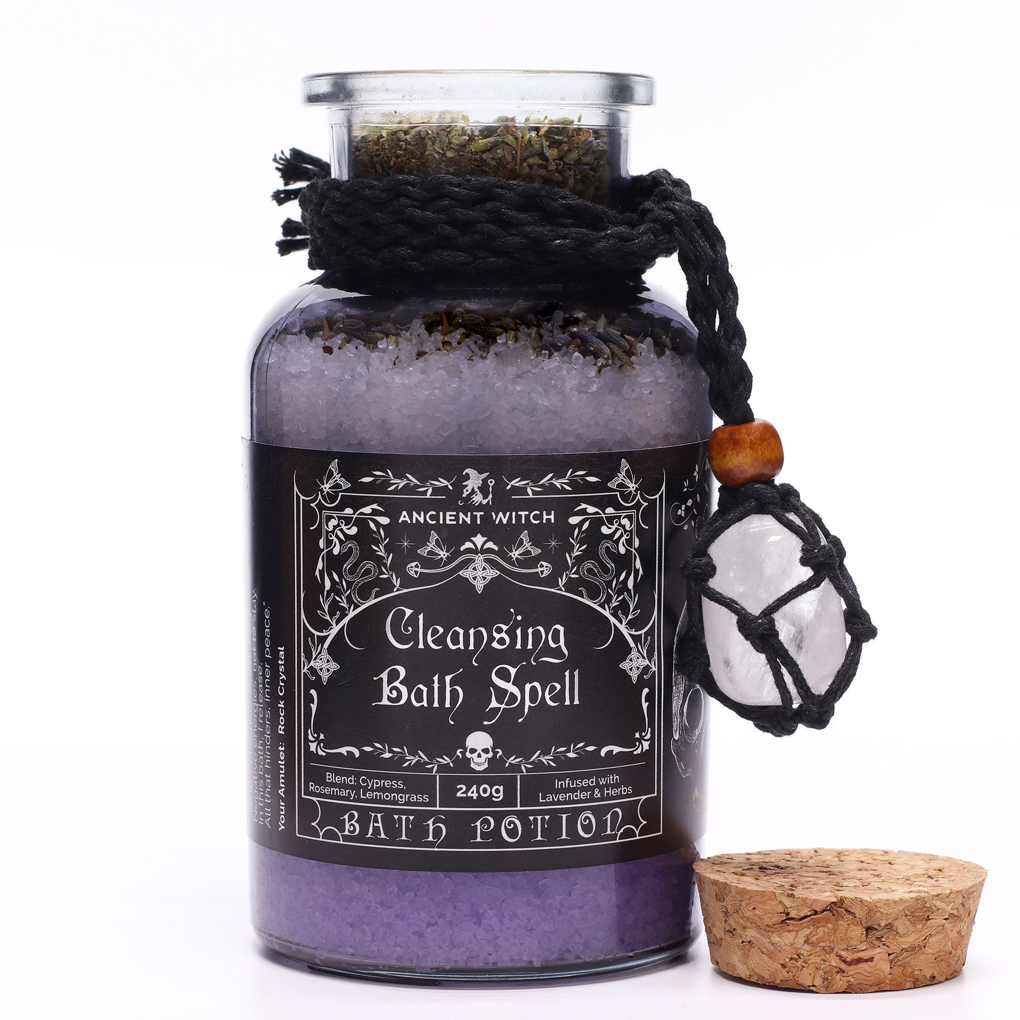 Ancient Witch Badepotion Med Rock Crystal-Amulet – Cleansing