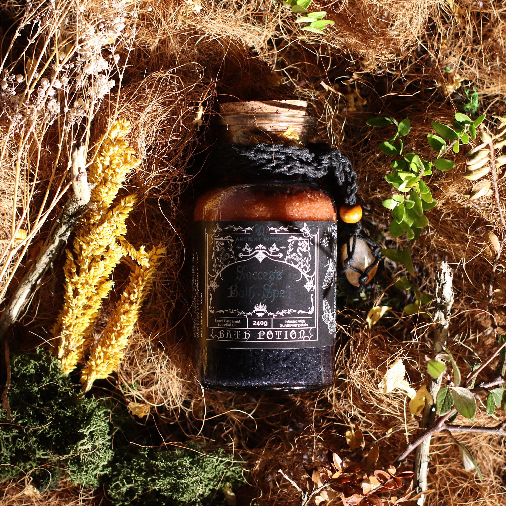 Ancient Witch Badepotion Med Citrine-Amulet – Success