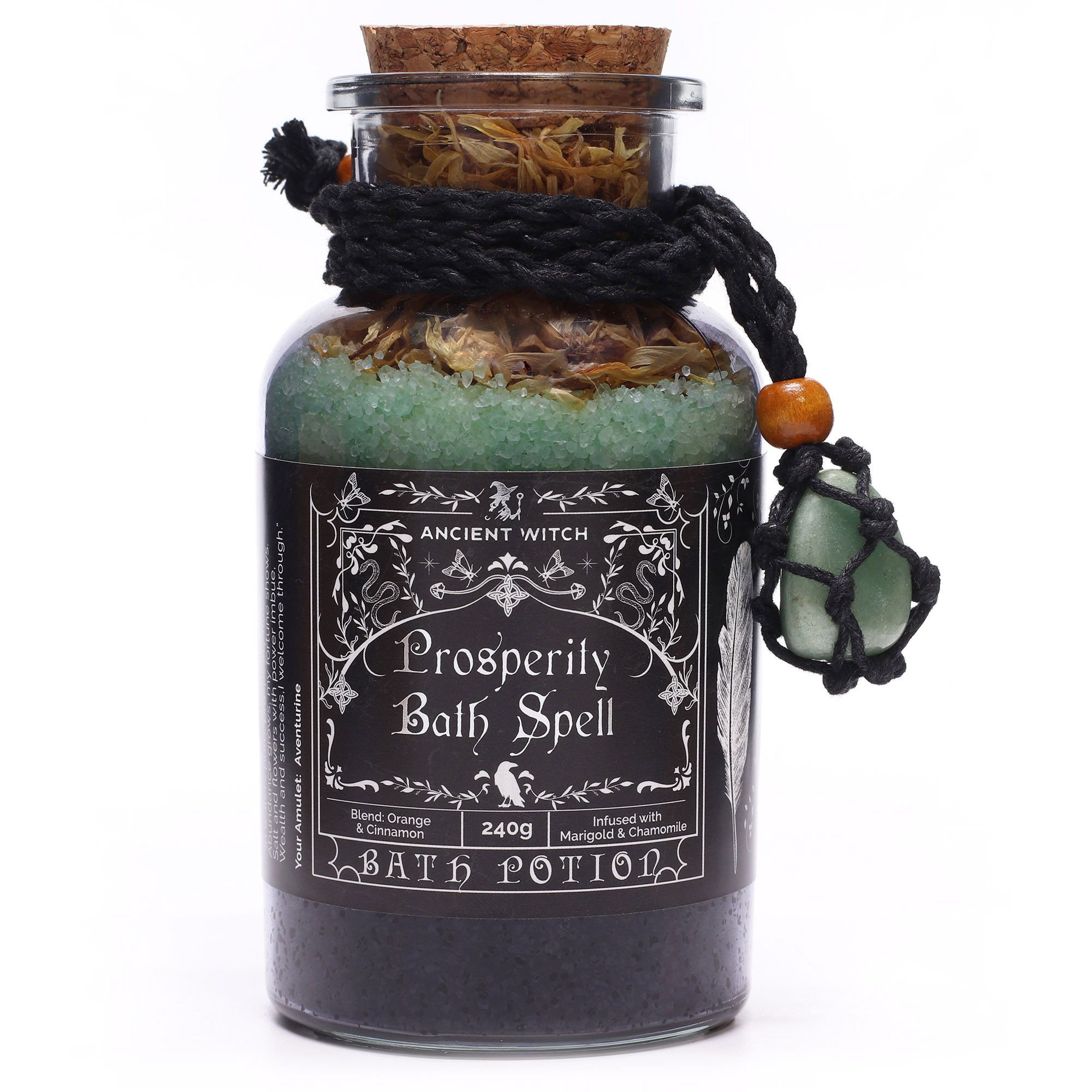 Ancient Witch Badepotion Med Aventurine-Amulet – Prosperity