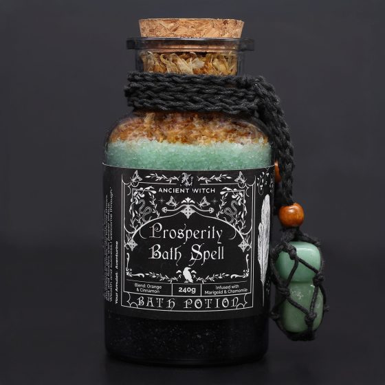 Ancient Witch Badepotion Med Aventurine-Amulet – Prosperity - Billede 2