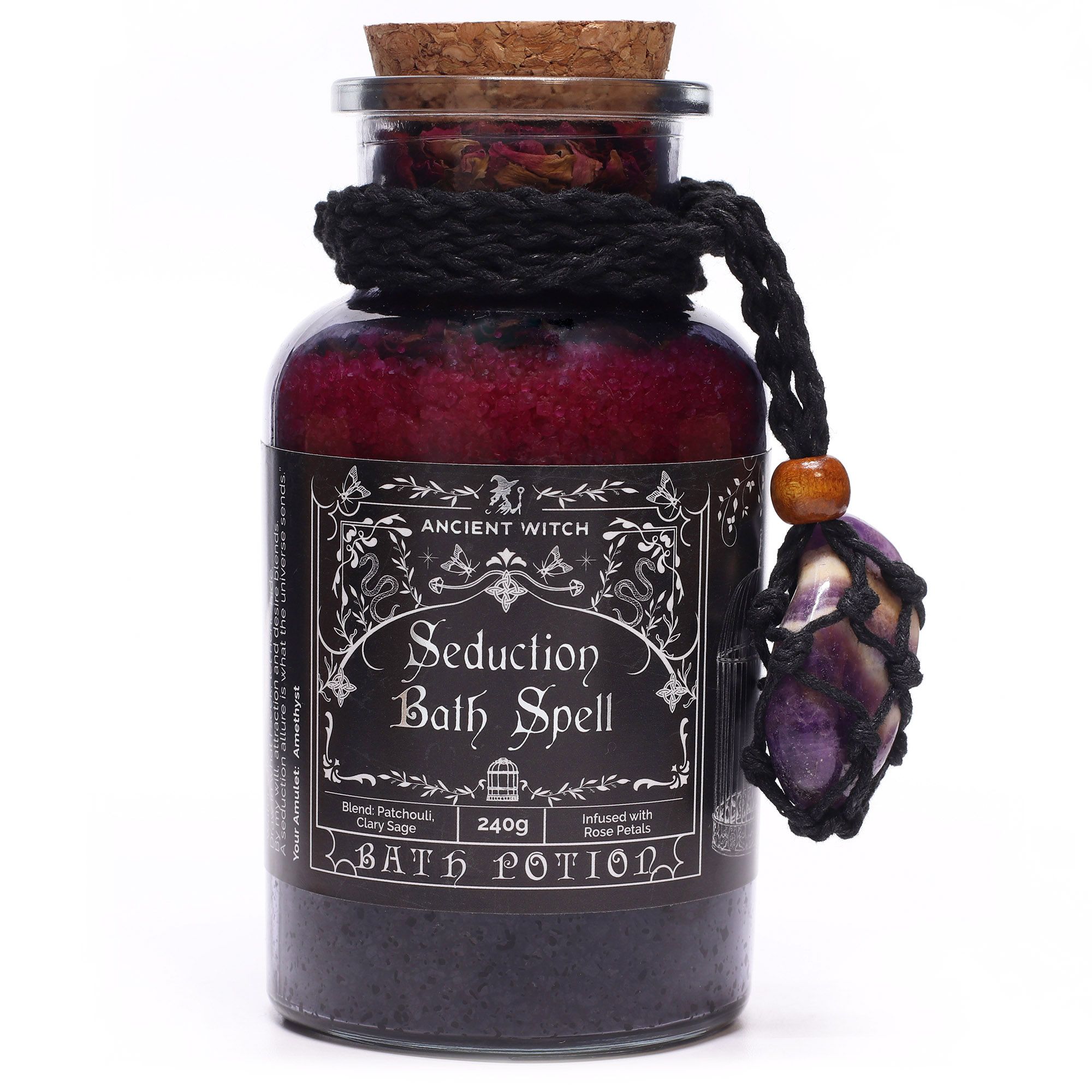 Ancient Witch Badepotion Med Amethyst-Amulet – Seduction