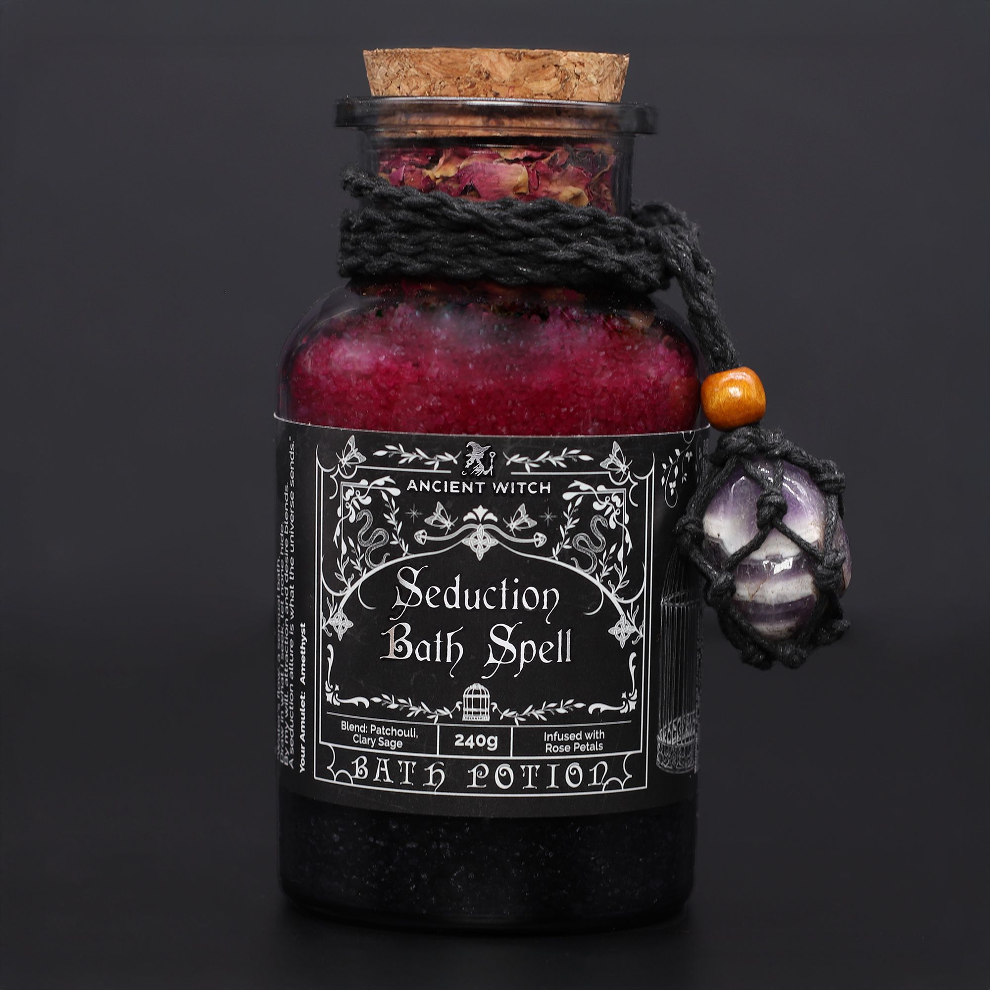 Ancient Witch Badepotion Med Amethyst-Amulet – Seduction