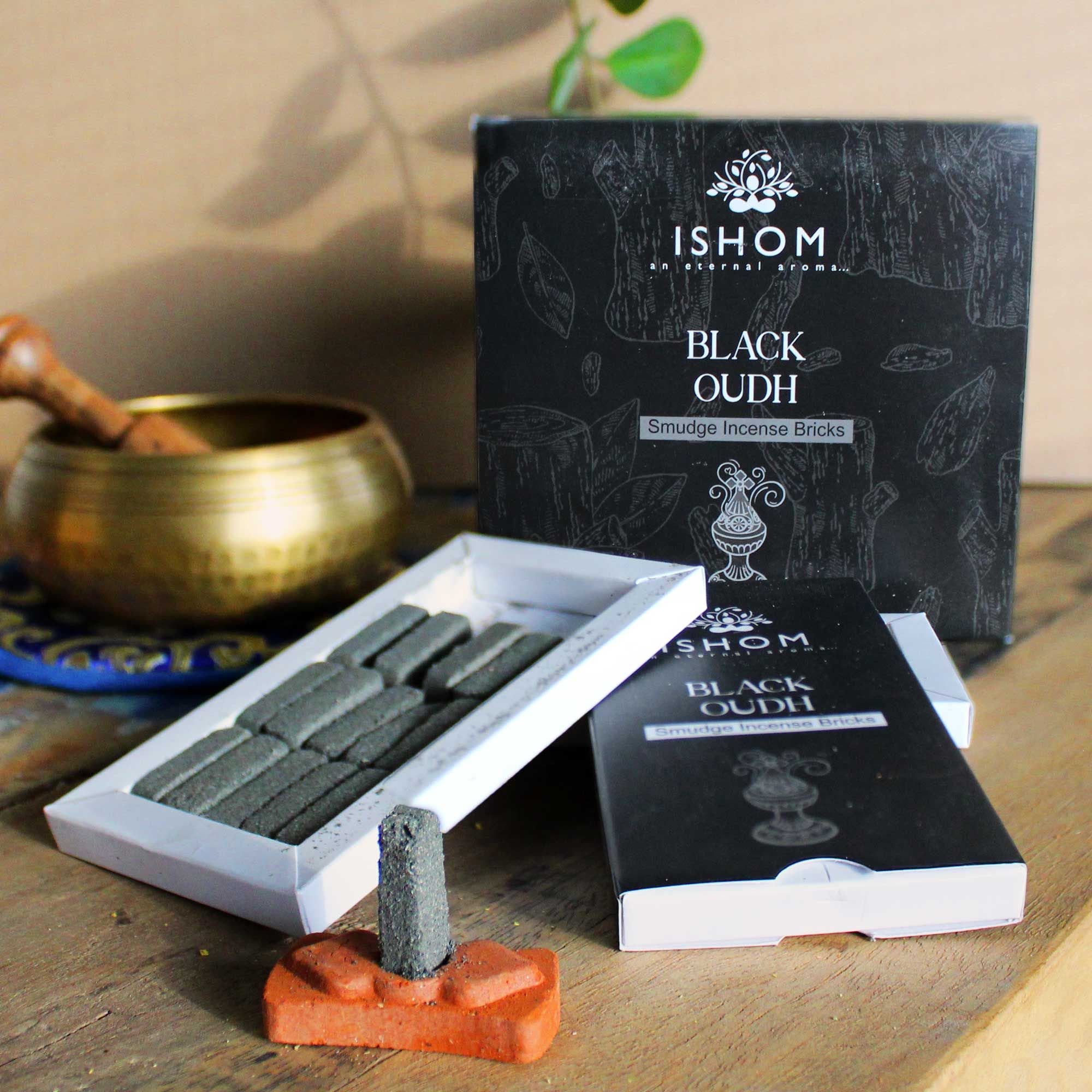 Ishom Harpiksklodser Med Brænder – Black Oudh