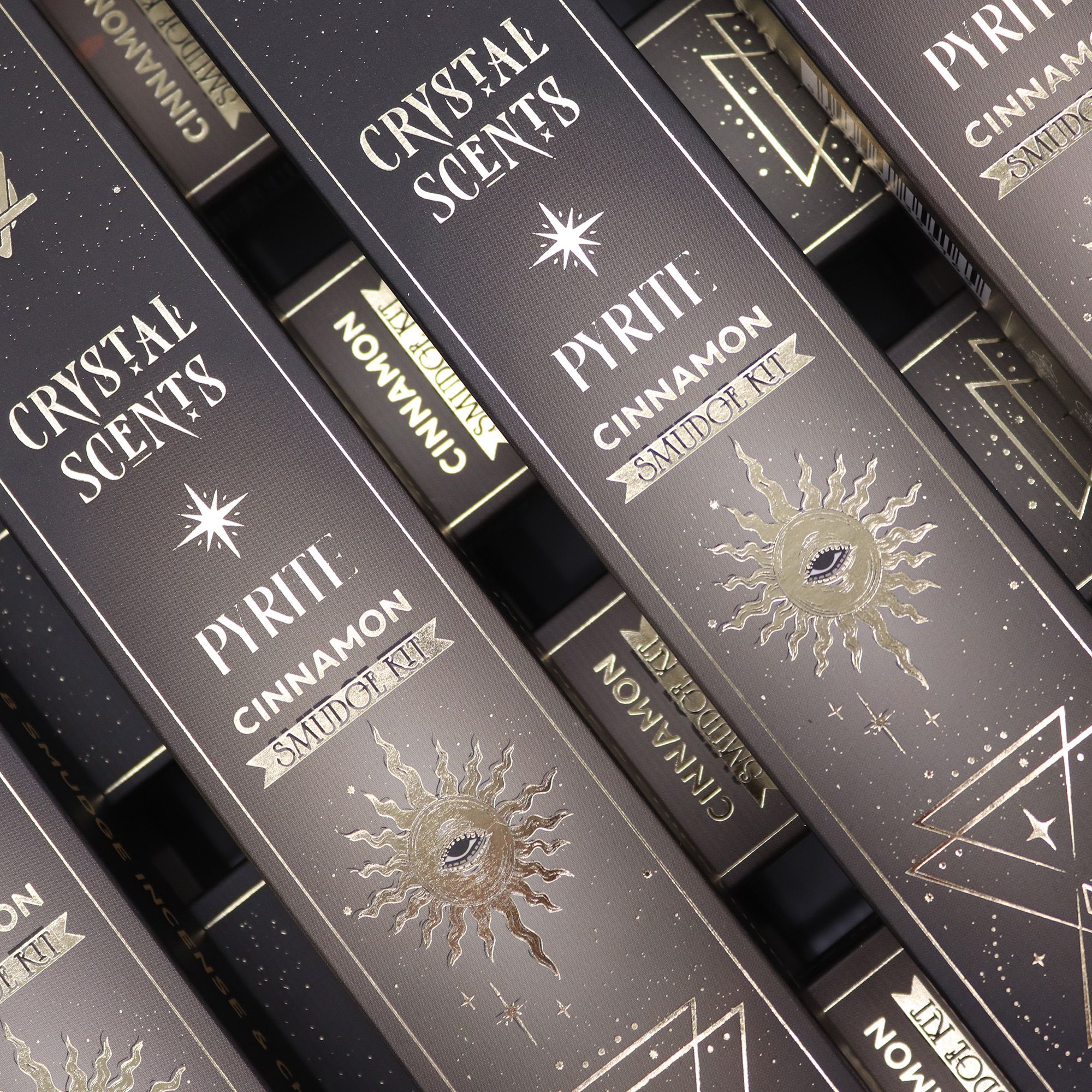 Crystal Scents Røgelsespinde – Pyrit Kanel