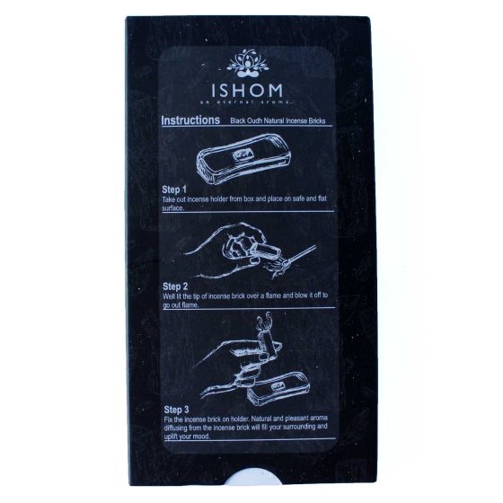 Ishom Harpiksklodser Med Brænder – Black Oudh - Billede 3