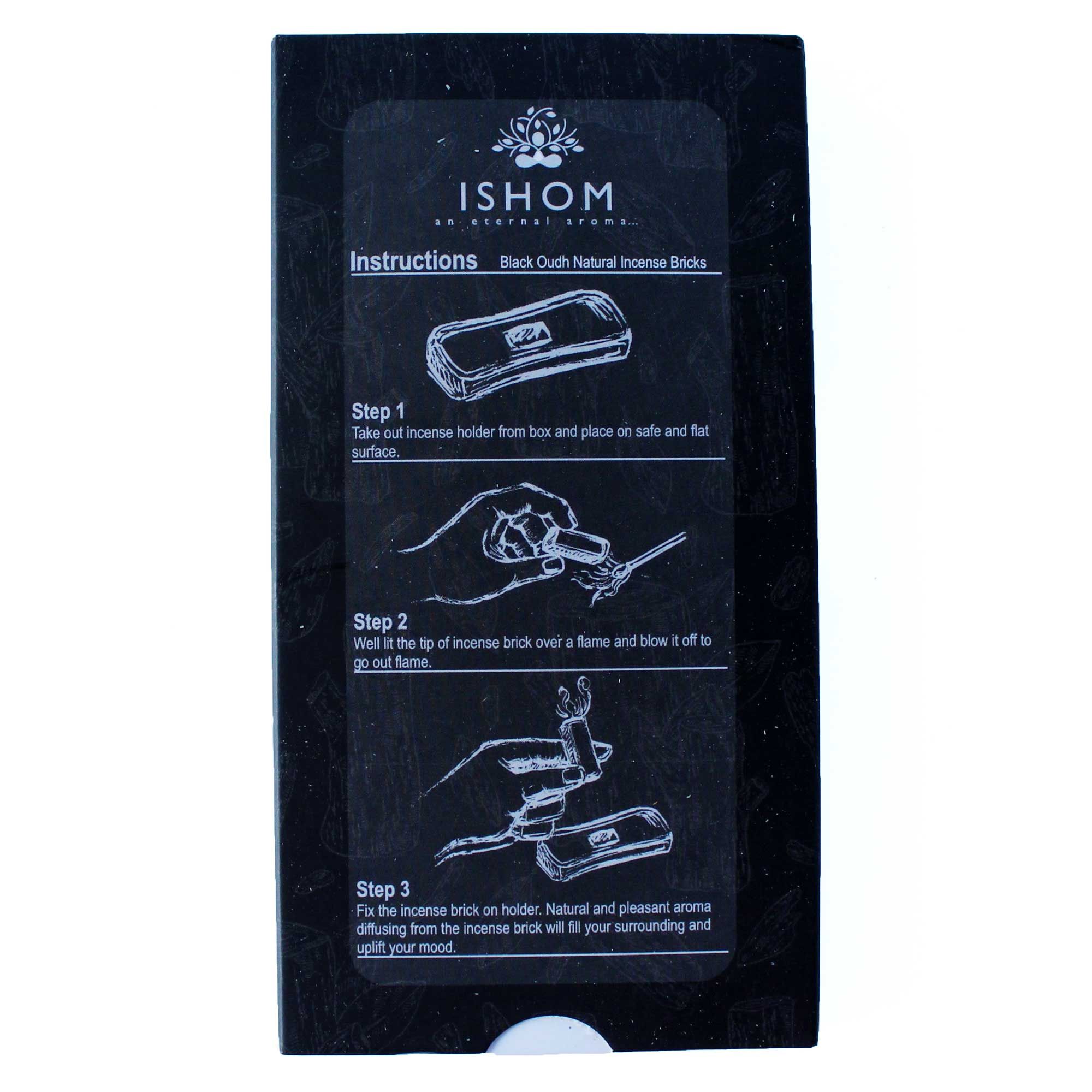 Ishom Harpiksklodser Med Brænder – Black Oudh