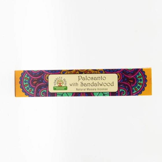 Namaste India Røgelsespinde – Palo Santo Med Sandeltræ - Billede 2