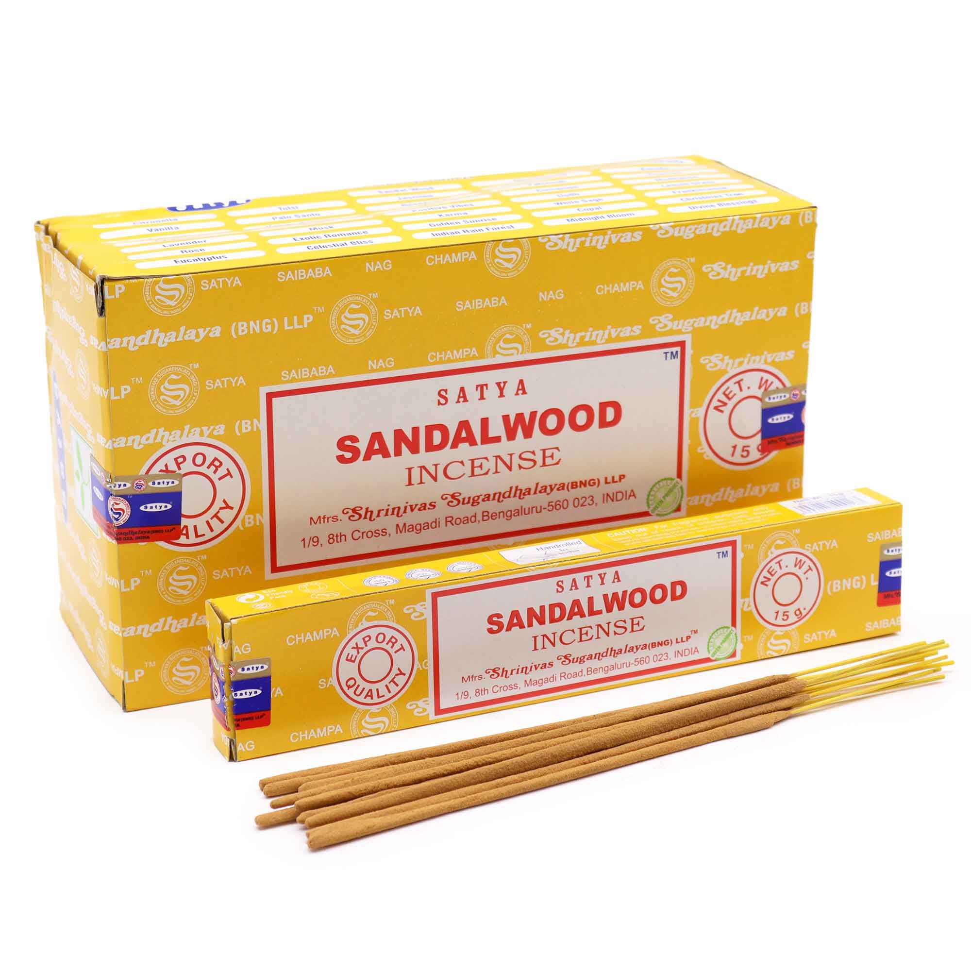 Satya Røgelsespinde – Sandeltræ
