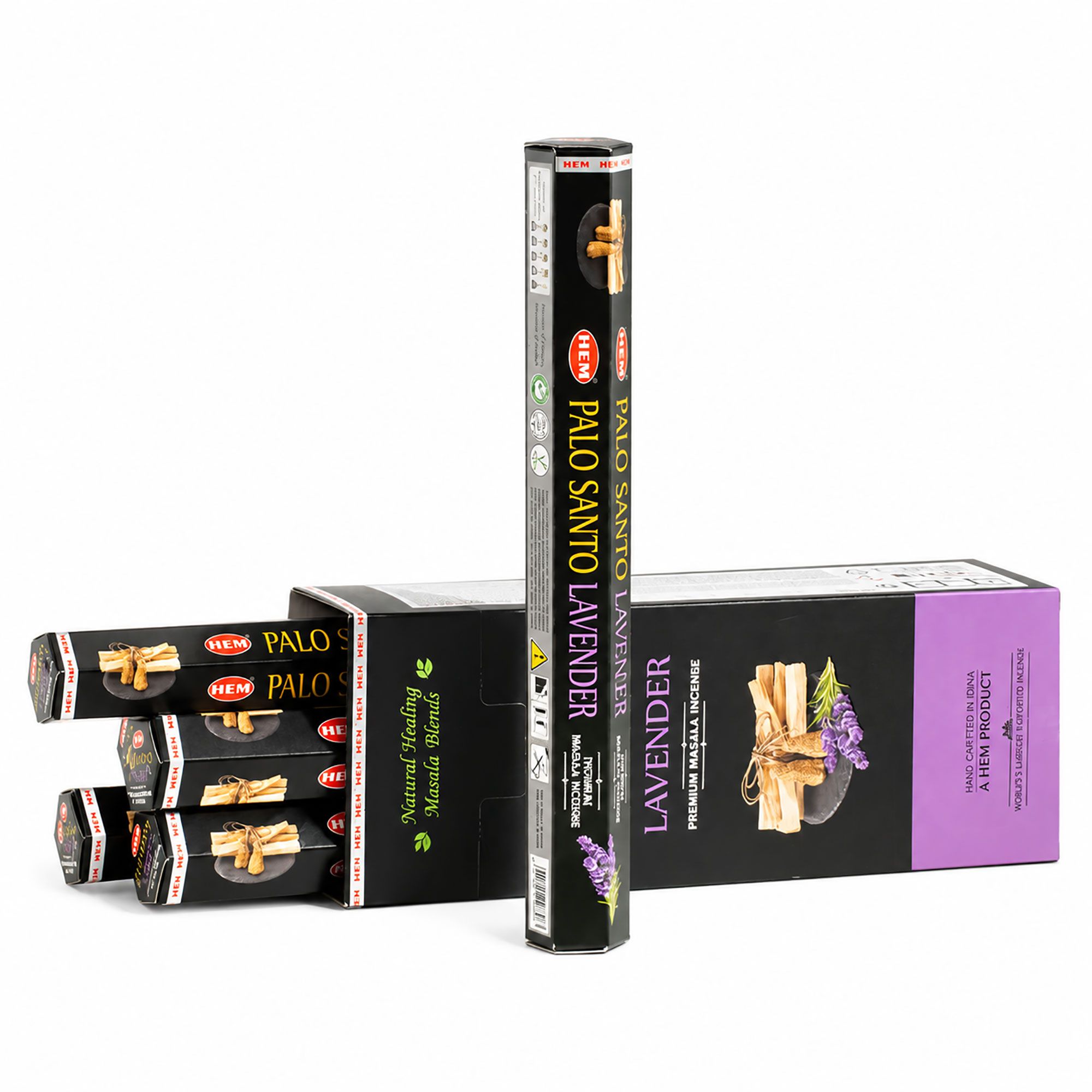 HEM Røgelsespinde – Palo Santo Masala Lavendel