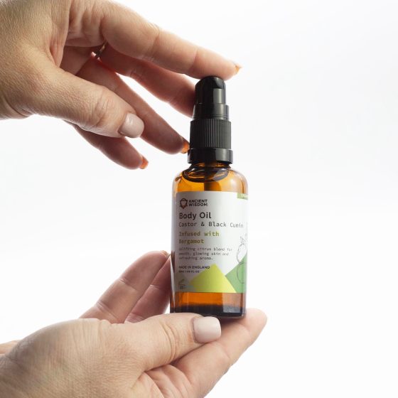 Ancient Wisdom Økologisk Kropsolie – Rosemary & Frankincense 50 Ml - Billede 5