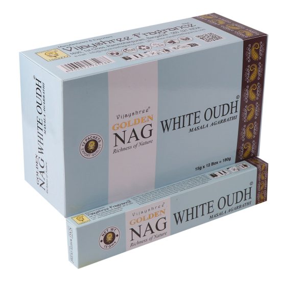 Golden Nag Røgelsespinde – Hvid Oudh