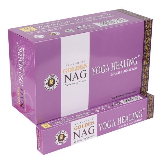 Golden Nag Røgelsespinde – Yoga Healing