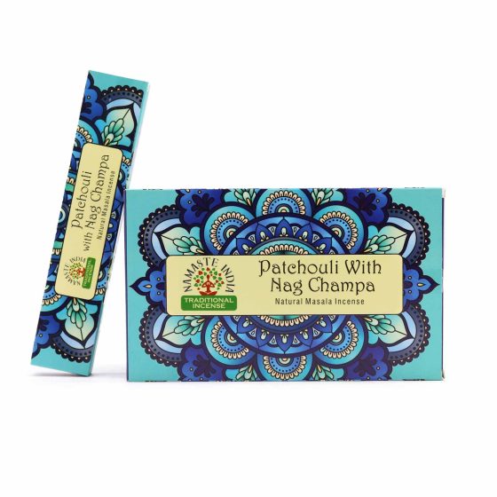 Namaste India Røgelsespinde – Patchouli Med Nag Champa