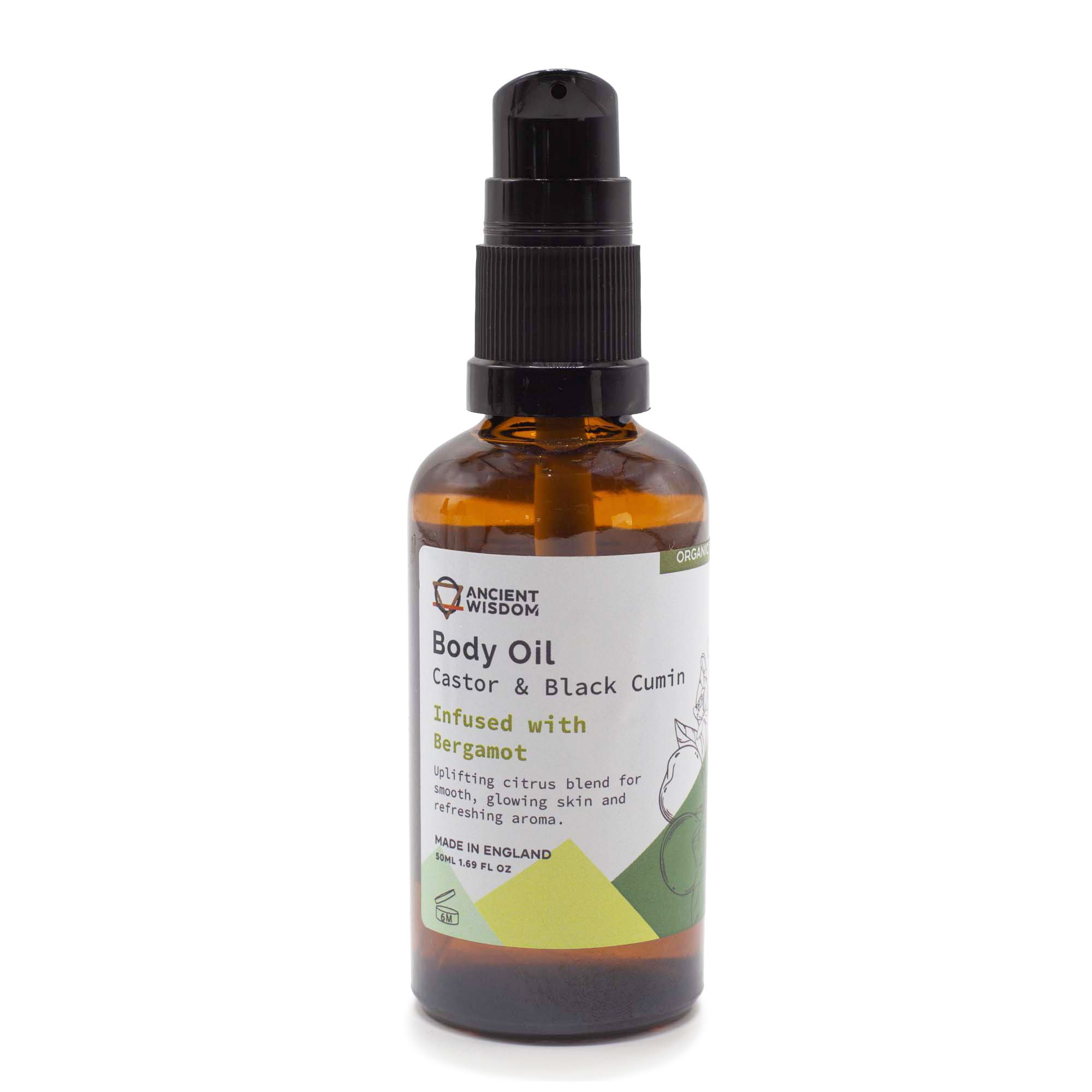 Ancient Wisdom Økologisk Kropsolie – Bergamot 50 Ml