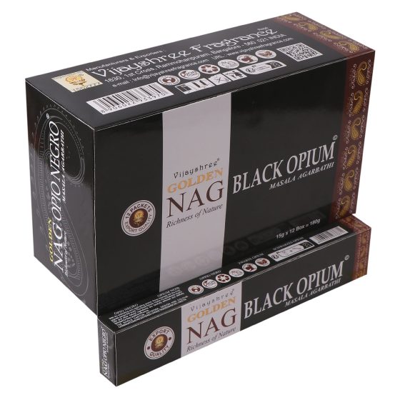 Golden Nag Røgelsespinde – Sort Opium