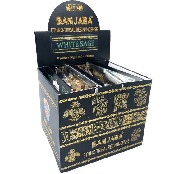 Banjara Træharpiksrøgelse 30 G – Hvid Salvie - Billede 2