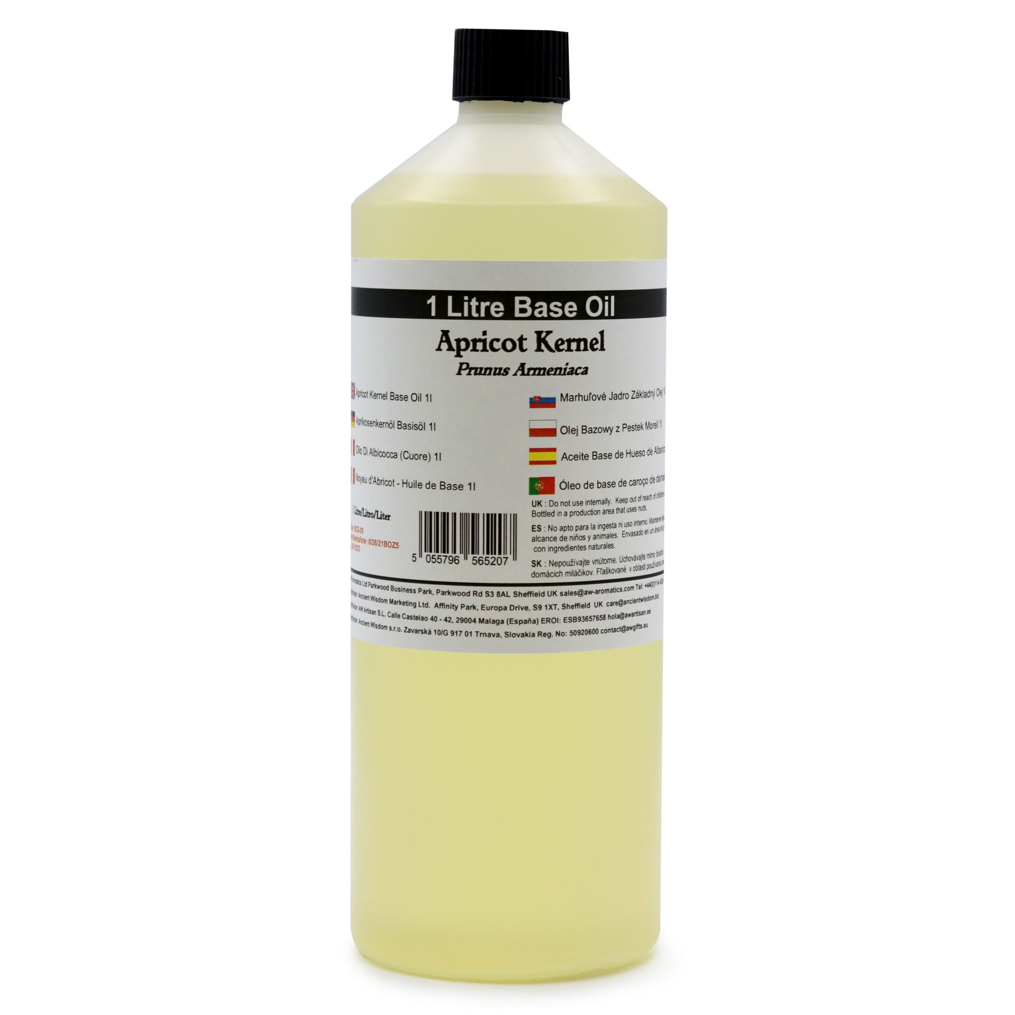 Ancient Wisdom Baseolie – Apricot Kernel 1 L