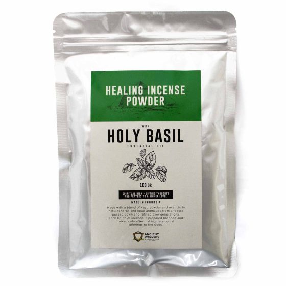 Ancient Wisdom Helende Røgelsespulver 100 G – Hellig Basilikum
