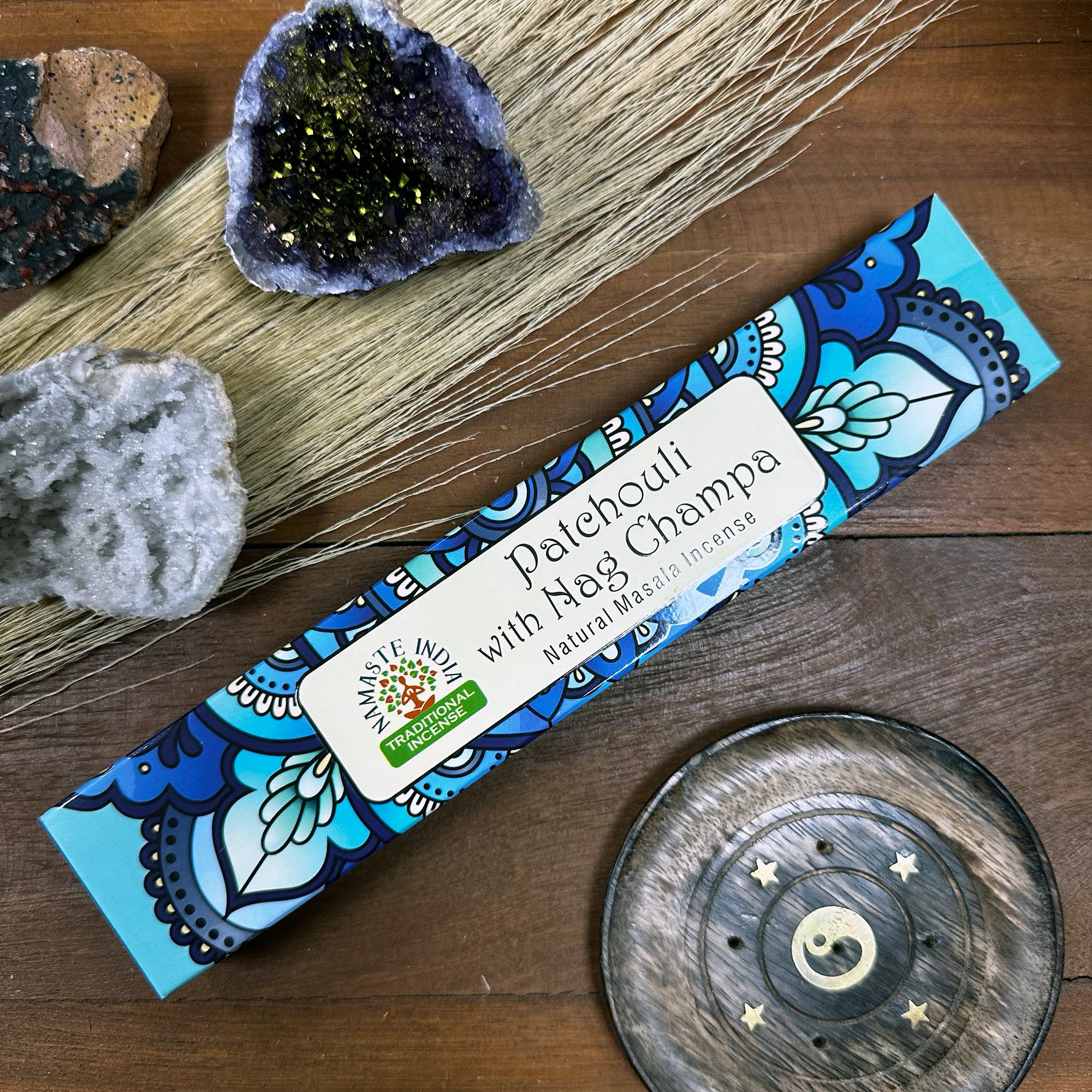 Namaste India Røgelsespinde – Patchouli Med Nag Champa