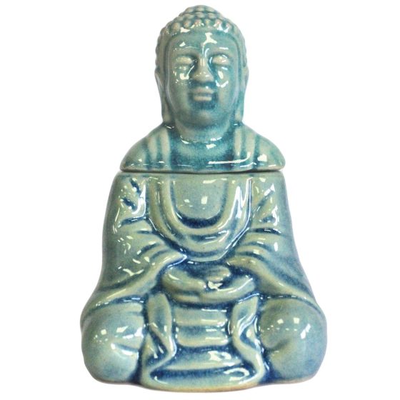 Ancient Wisdom Oliebrænder – Siddende Buddha Blå