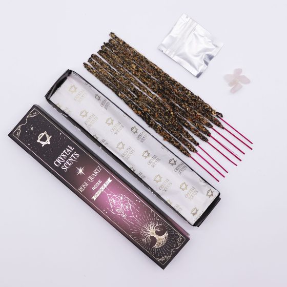 Crystal Scents Røgelsespinde – Rosakvarts Rose - Billede 2