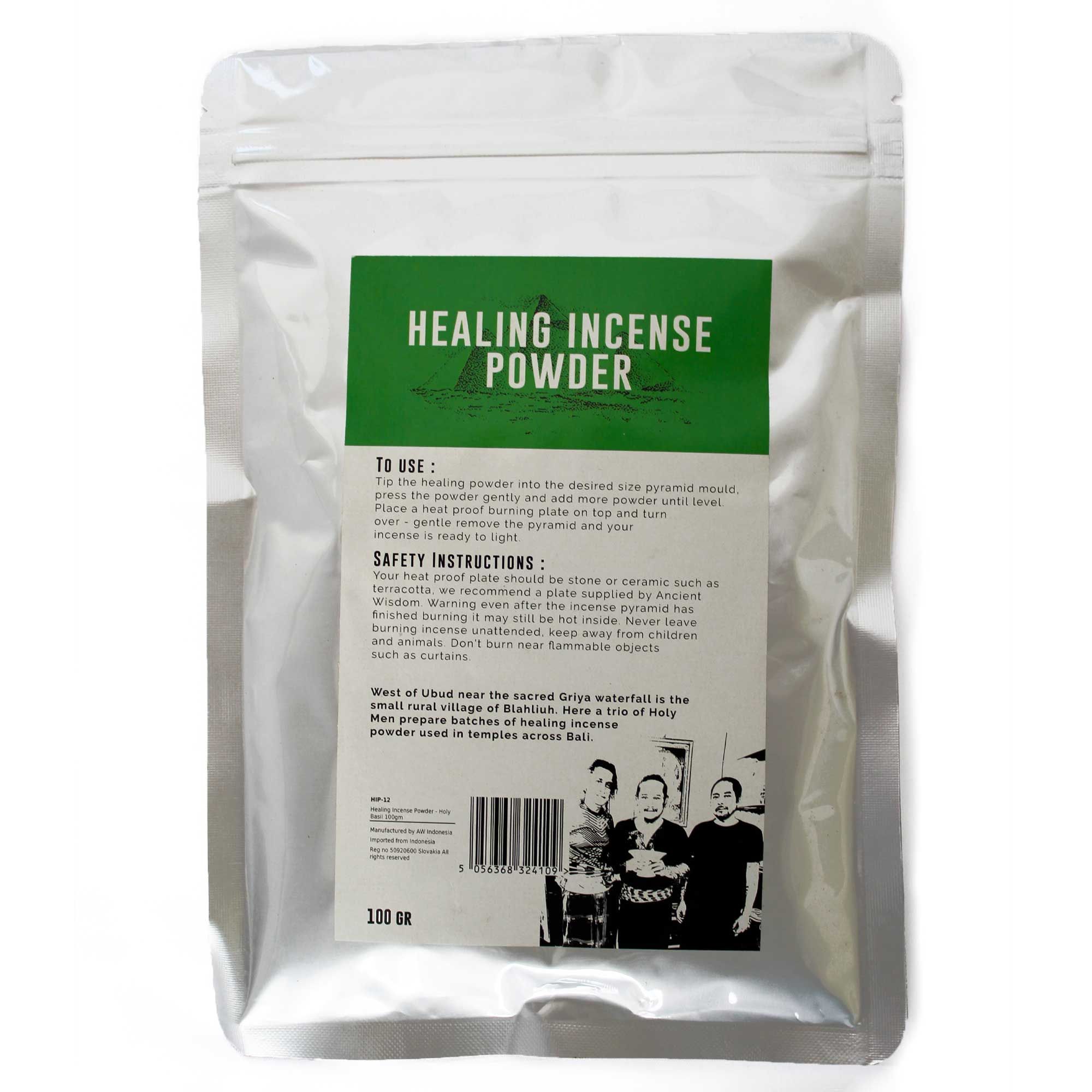 Ancient Wisdom Helende Røgelsespulver 100 G – Hellig Basilikum