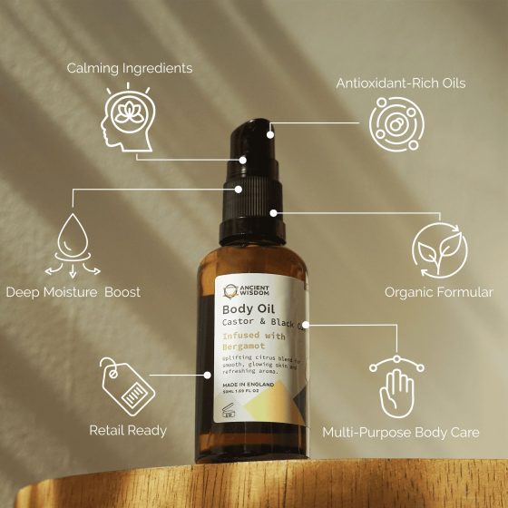 Ancient Wisdom Økologisk Kropsolie – Bergamot 50 Ml - Billede 4