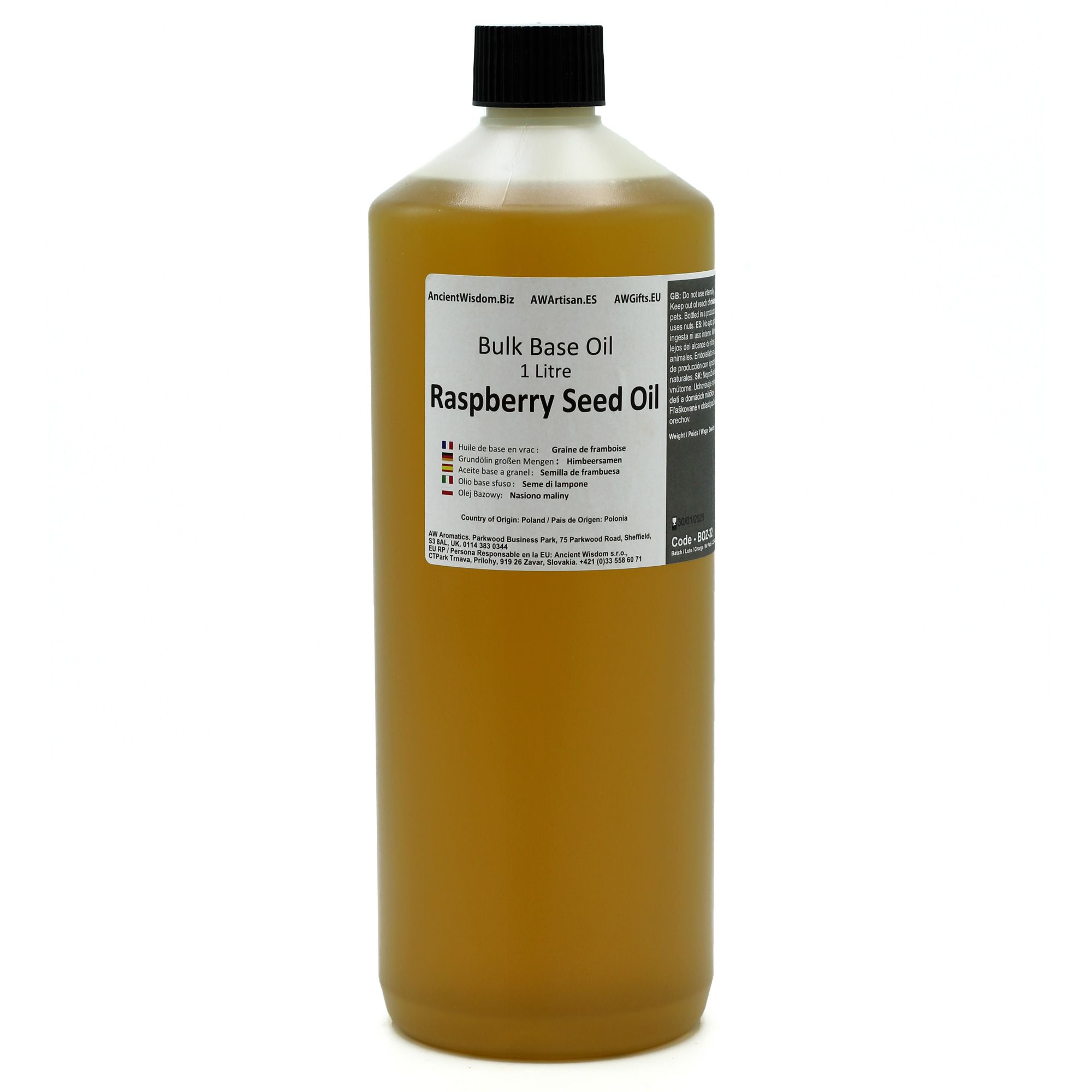 Ancient Wisdom Baseolie – Raspberry Seed 1 L