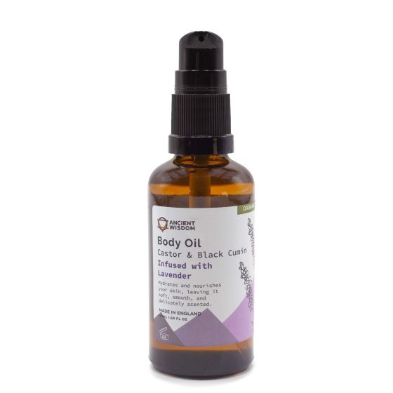 Ancient Wisdom Økologisk Kropsolie – Lavender 50 Ml