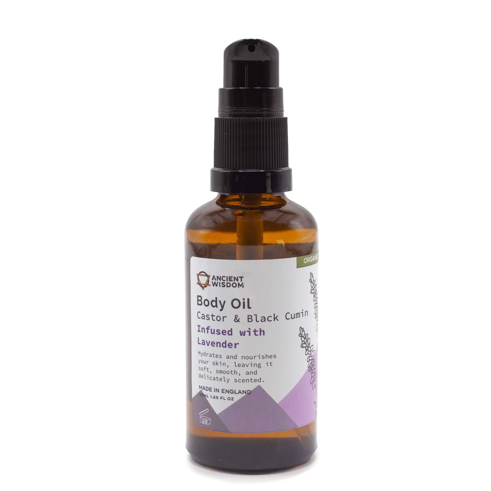 Ancient Wisdom Økologisk Kropsolie – Lavender 50 Ml