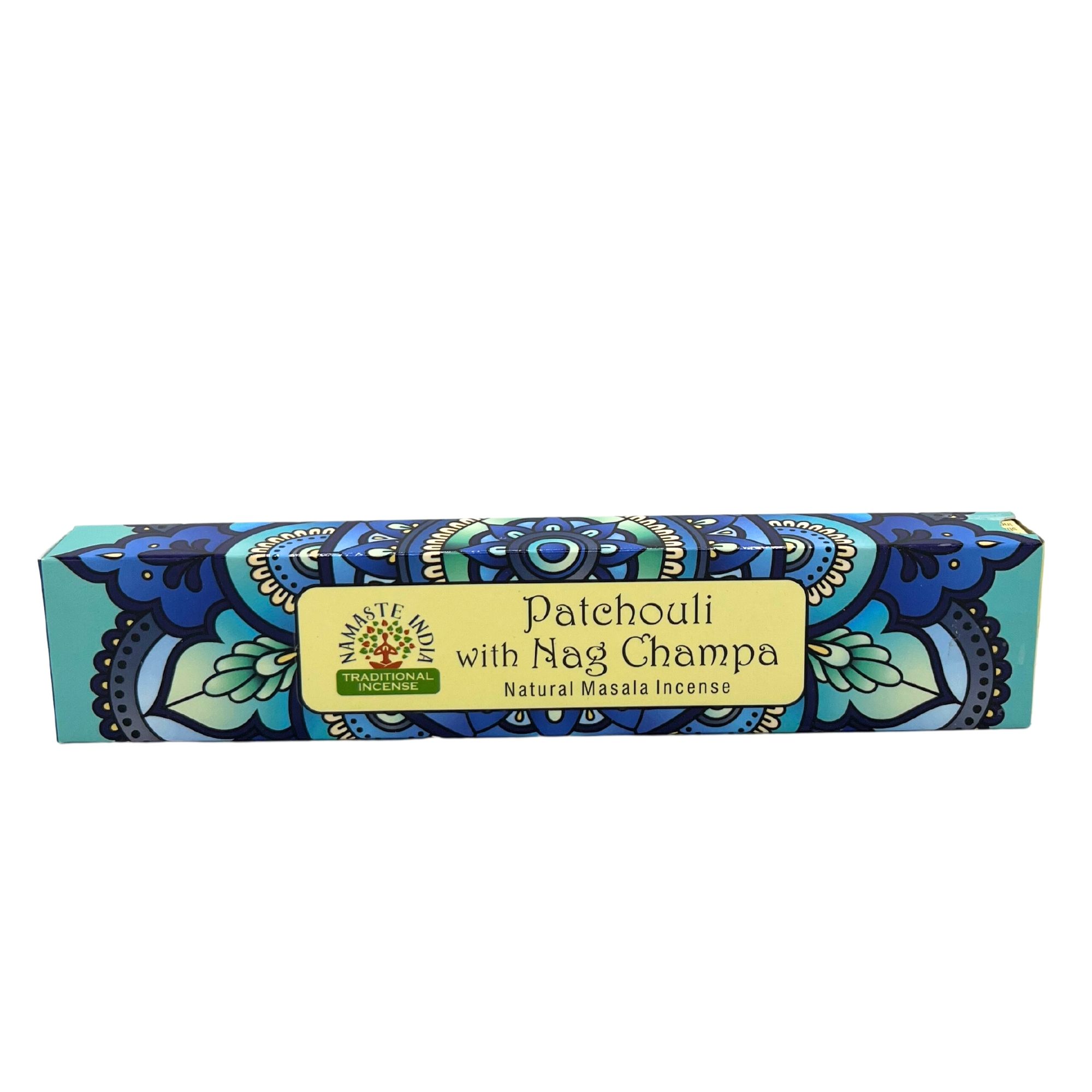 Namaste India Røgelsespinde – Patchouli Med Nag Champa