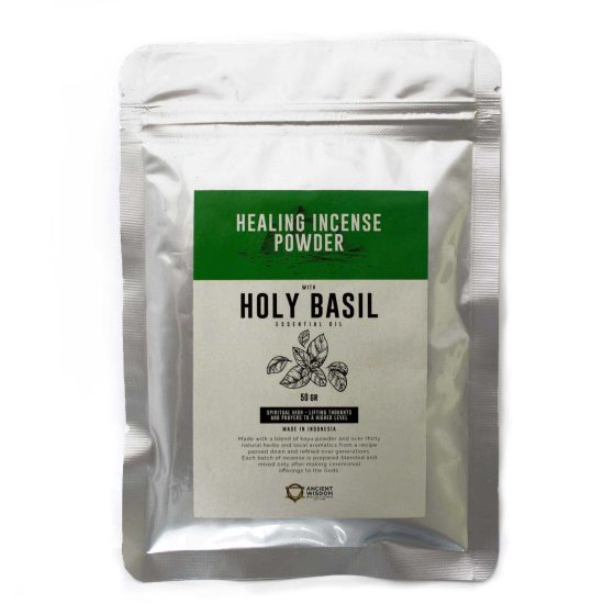 Ancient Wisdom Helende Røgelsespulver 50 G – Hellig Basilikum
