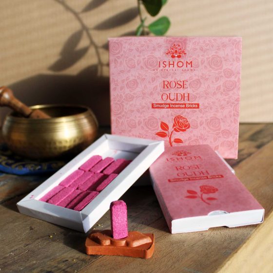 Ishom Harpiksklodser Med Brænder – Rose Oudh - Billede 2