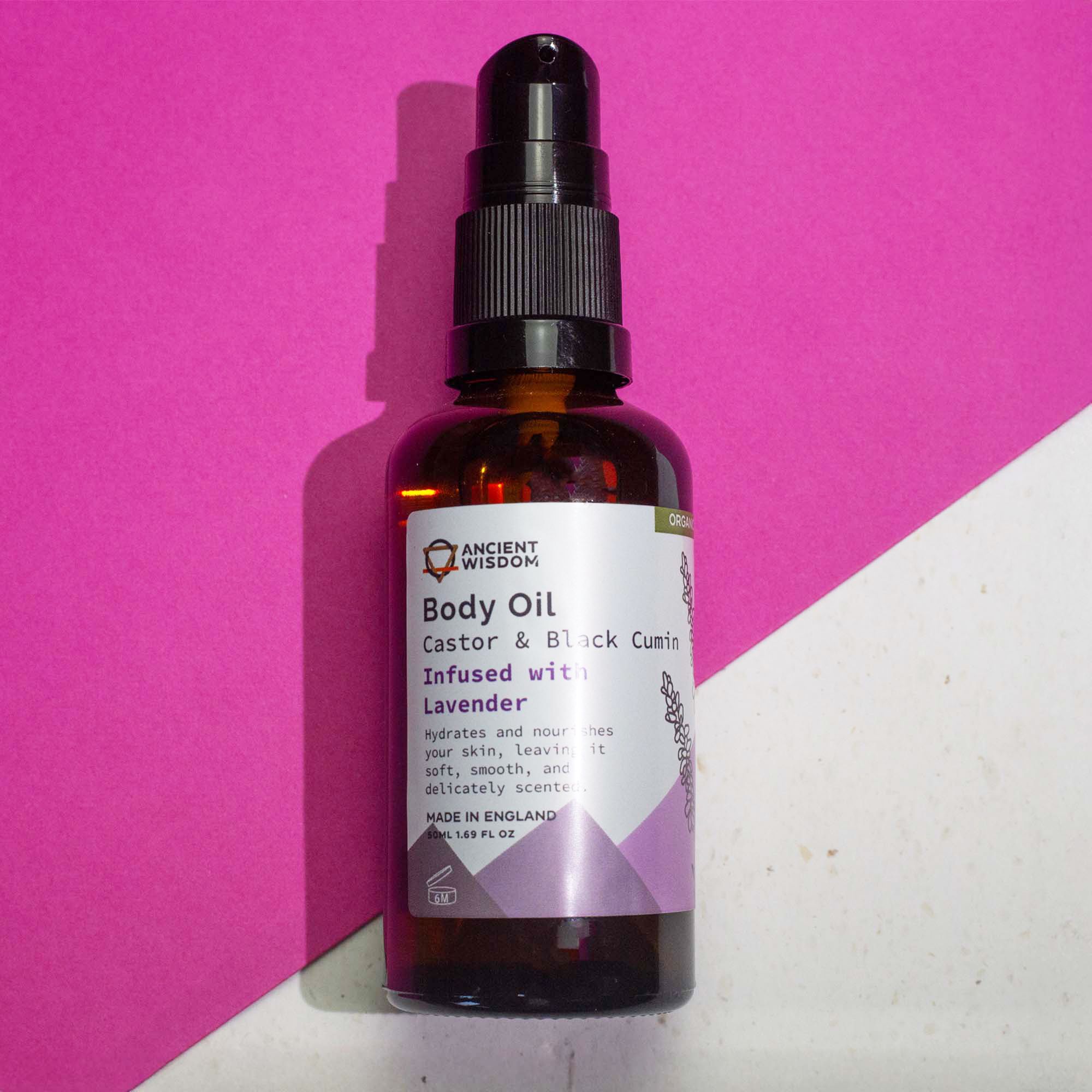 Ancient Wisdom Økologisk Kropsolie – Lavender 50 Ml