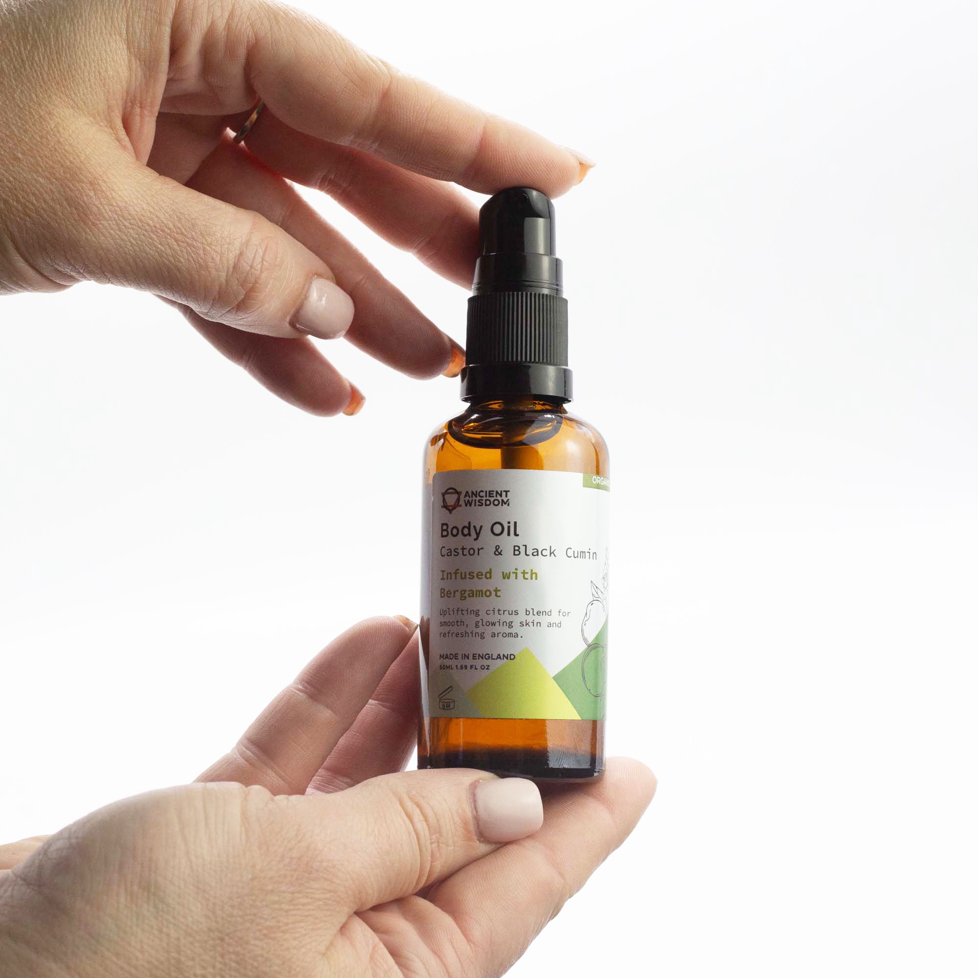 Ancient Wisdom Økologisk Kropsolie – Bergamot 50 Ml