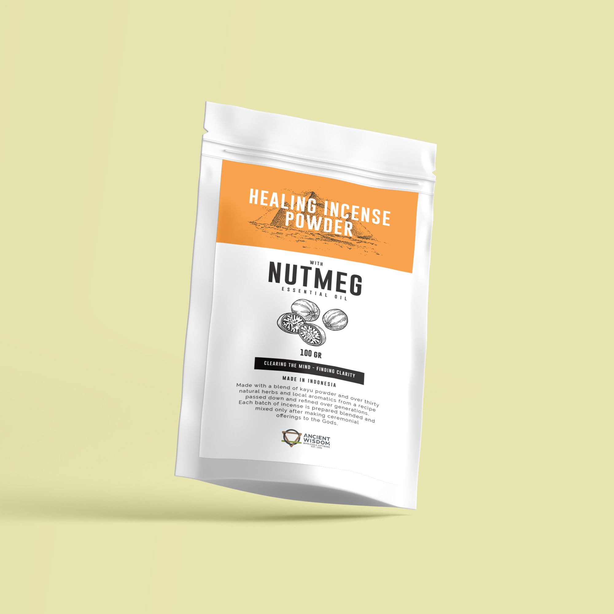 Ancient Wisdom Helende Røgelsespulver 100 G – Muskatnød
