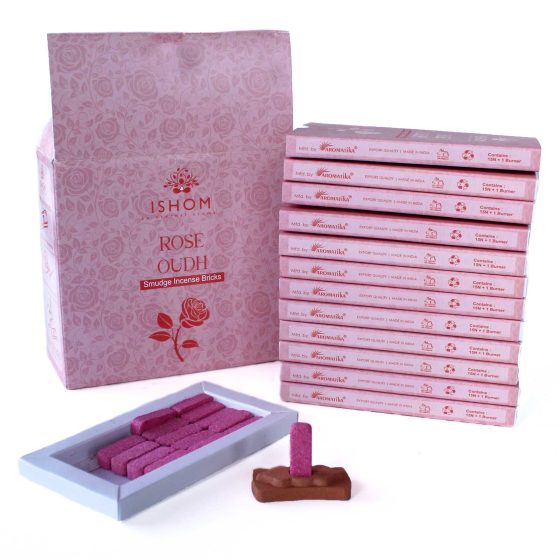 Ishom Harpiksklodser Med Brænder – Rose Oudh