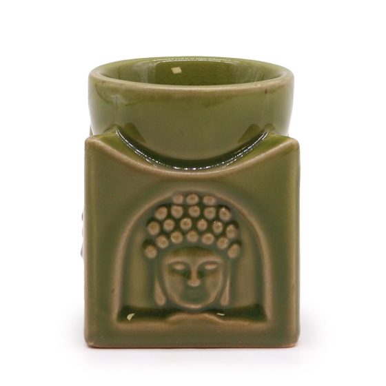Ancient Wisdom Oliebrænder – Kvadratisk Buddha Lys Jade