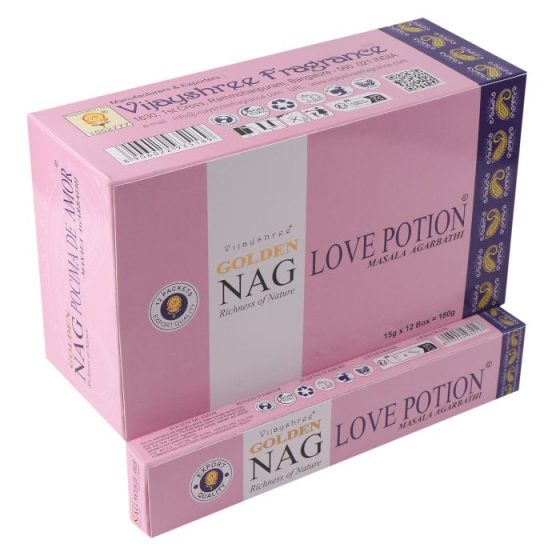 Golden Nag Røgelsespinde – Love Potion